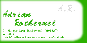 adrian rothermel business card